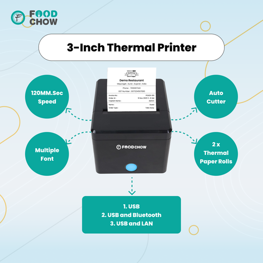 Why Mumbai Restaurants Need a Fast 3-Inch Thermal POS Printer in 2025
