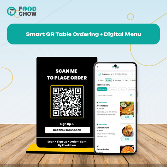 QR Code With Digital Menu – Powered by FoodChow