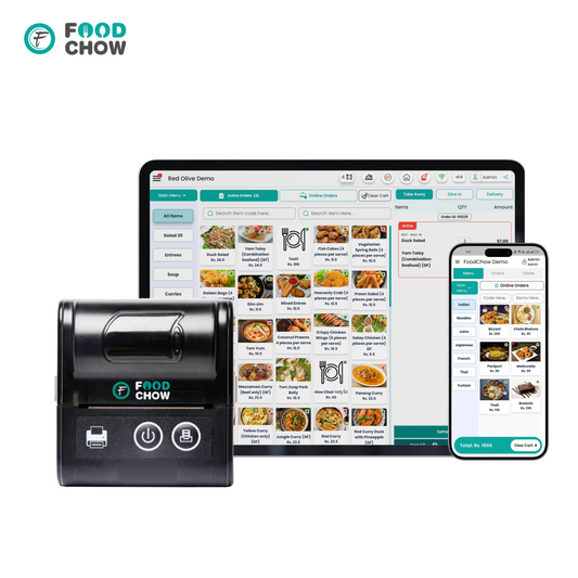 POS Billing System with 58mm (2 Inch) + Thermal Receipt Printer with Battery