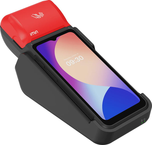 IMIN Mobile POS with free Online Ordering Software - Free 60-Day Restaurant System iMin Swift 2 Series, Ultra-Large 6.5” Display and 100mm/s Printing Speed