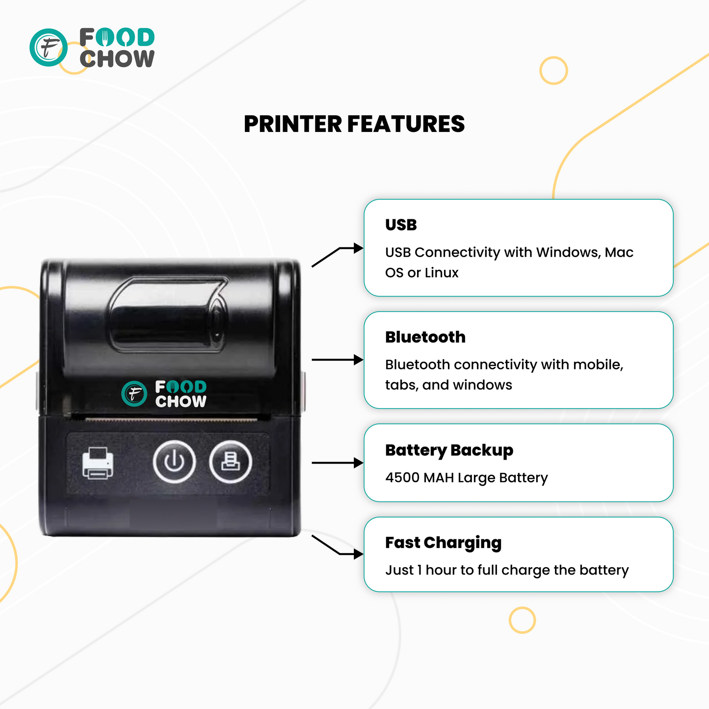 POS Billing System with 58mm (2 Inch) + Thermal Receipt Printer with Battery