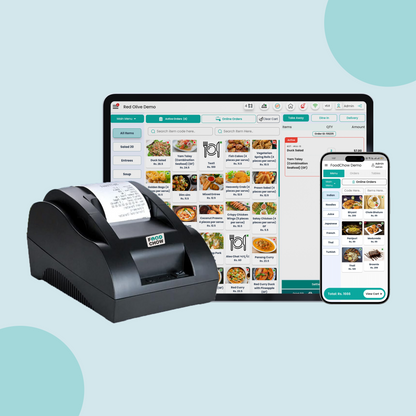 All-in-One POS Billing System with 58mm (2 Inch) Direct Thermal Receipt Printer